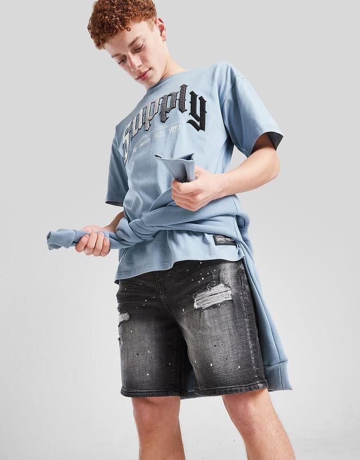 Supply & De d Otto Denim Shorts Junior Blauw
