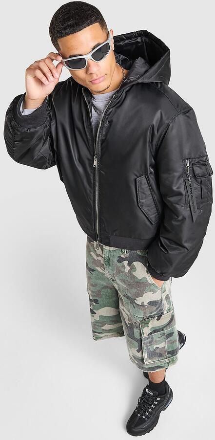Supply & Demand River Bomber Jacket Zwart- Heren Zwart