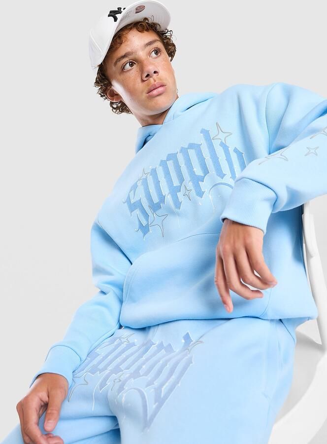 Supply & De d Rulon Hoodie Junior Blauw Kind Blauw