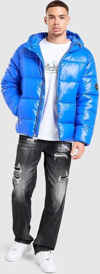 Supply & Demand Shiner Padded Jacket Blauw- Heren Blauw