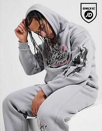 Supply & Demand Stencil Hoodie Grey- Heren Grey - Foto 1