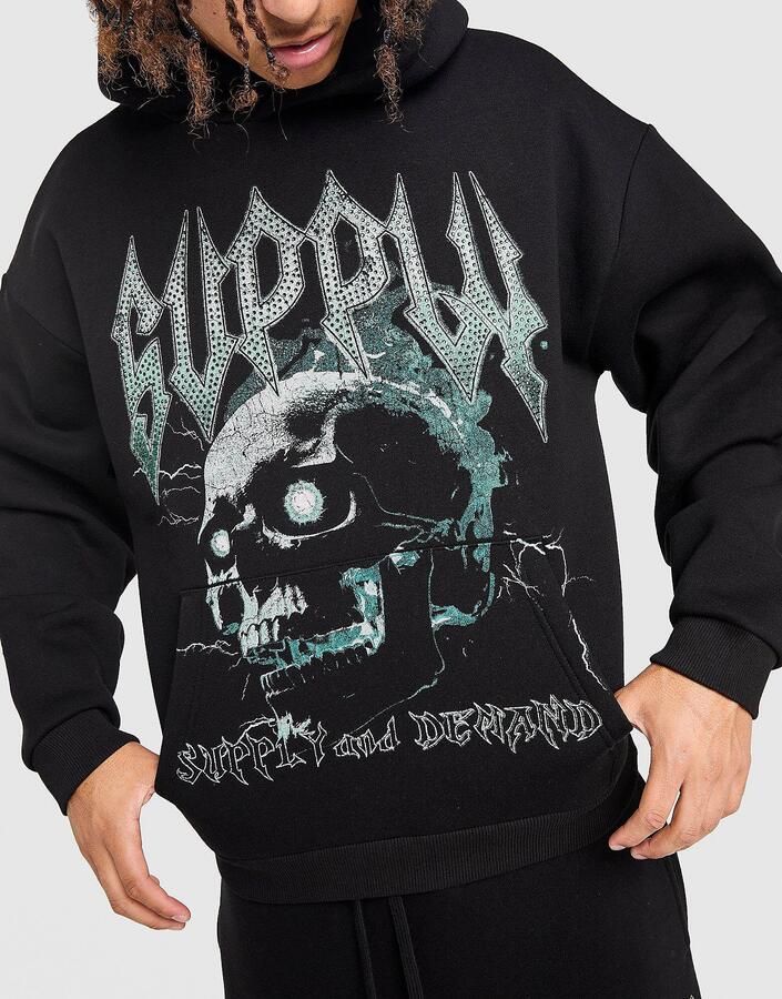 Supply & Demand Voltage Hoodie Zwart- Heren Zwart