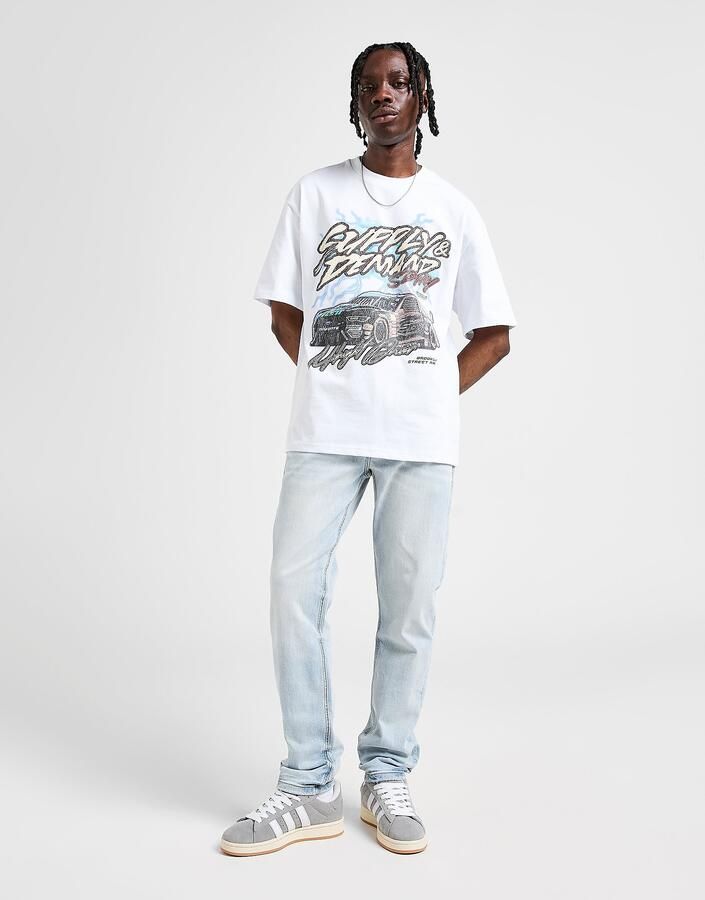 Supply & Demand Washed Core Slim Jeans Blauw- Heren Blauw