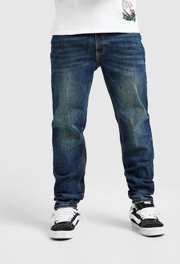 Supply & Demand Washed Core Slim Jeans Blauw- Heren Blauw