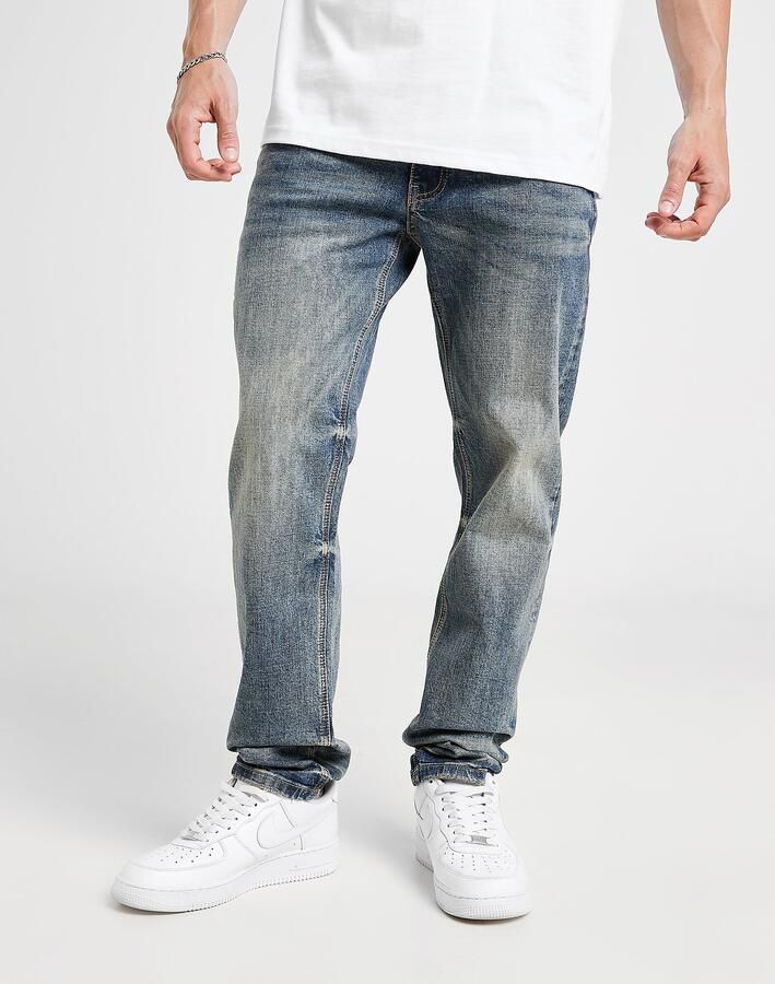 Supply & Demand Washed Core Slim Jeans Blauw- Heren Blauw