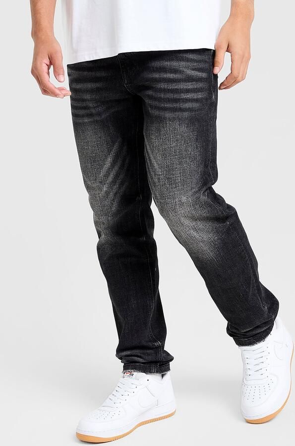 Supply & Demand Washed Core Slim Jeans Zwart- Heren Zwart