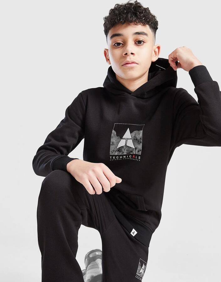 Technicals Bold Tracksuit Junior Zwart Kind Zwart