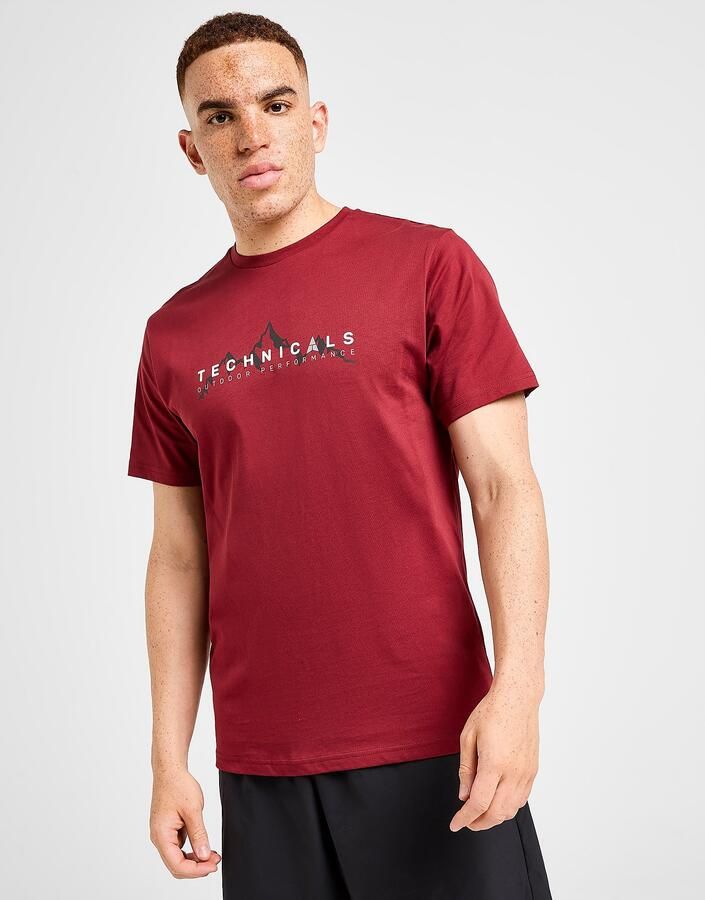 Technicals Crag T-Shirt Rood- Heren Rood