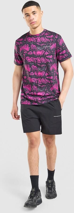 Technicals Fells Poly T-Shirt Zwart- Heren Zwart