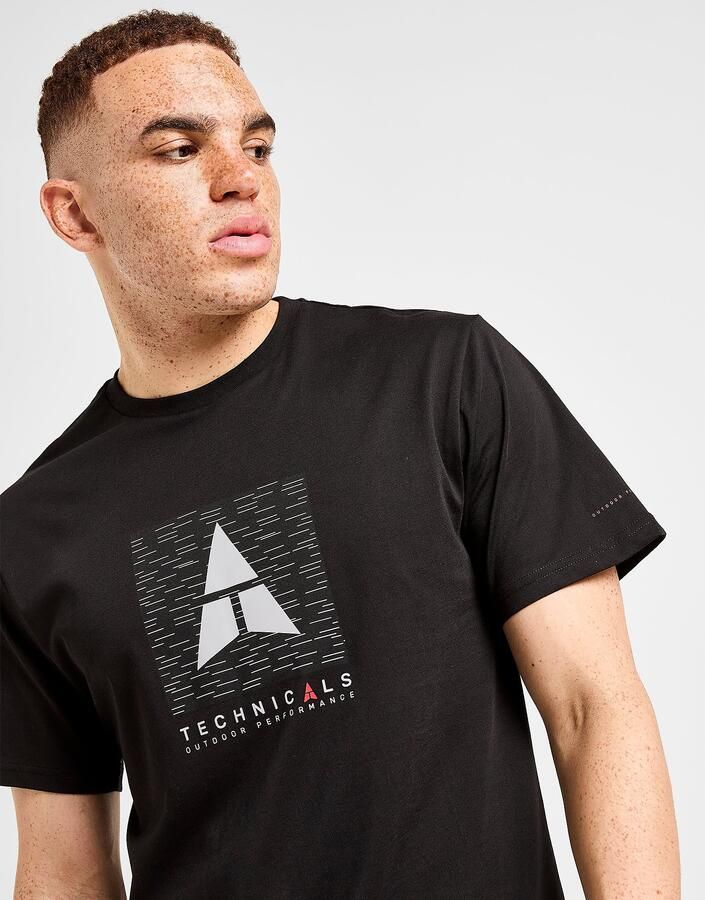 Technicals Hold T-Shirt Zwart- Heren Zwart