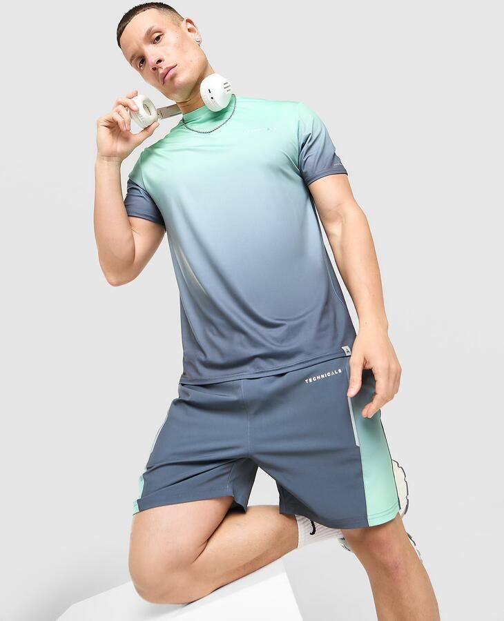 Technicals Lotus T-Shirt Shorts Set Groen- Heren Groen