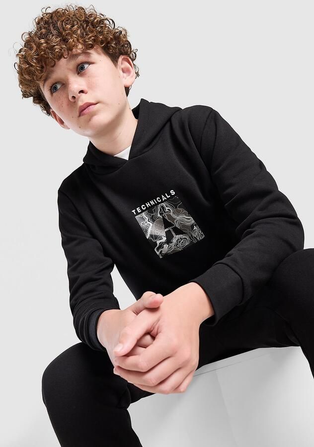 Technicals Odin Overhead Hoodie Junior Zwart Kind Zwart