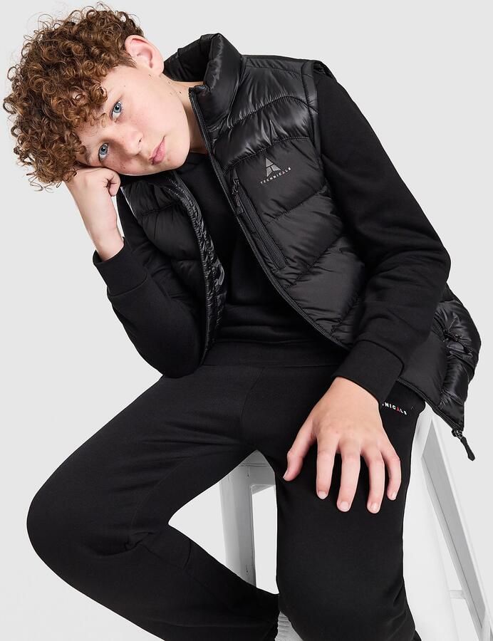 Technicals Strider Bubble Gilet Junior Zwart Kind Zwart