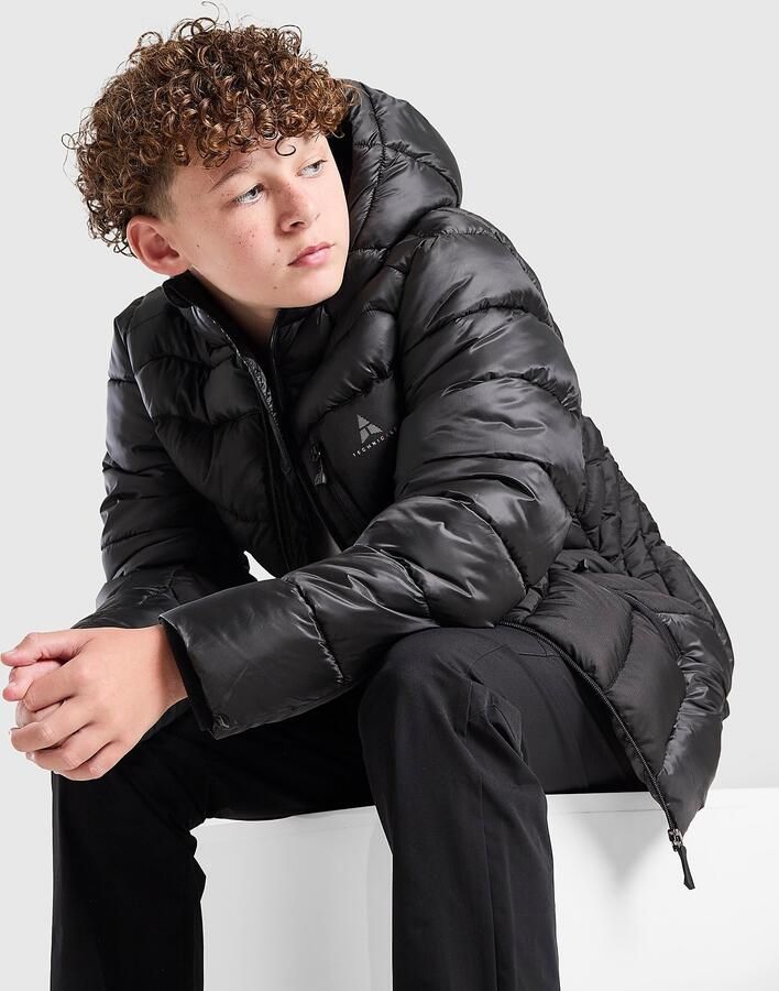Technicals Strider Padded Bubble Jacket Junior Zwart Kind Zwart