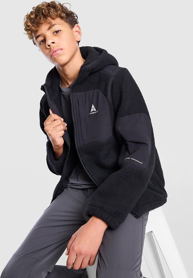 Technicals Timber Fleece Jacket Zwart Kind Zwart