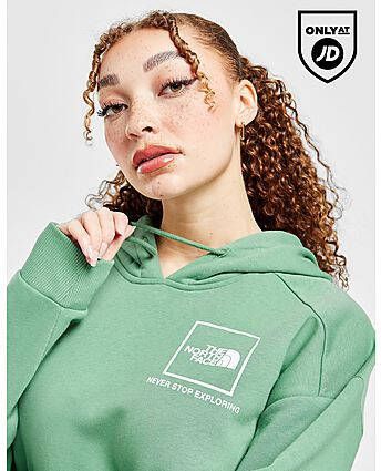 The North Face Box Hoodie Green- Dames