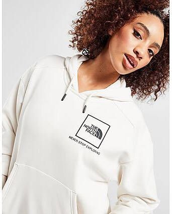 The North Face Box Hoodie White- Dames