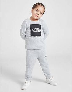 The North Face Box Logo Crew Tracksuit Infant Grey Kind