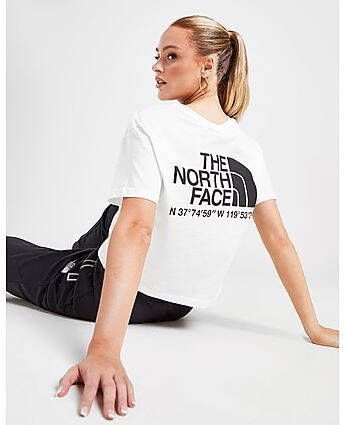 The North Face Coordinates Crop T-Shirt White- Dames