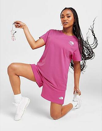 The North Face Dome Logo Shorts Pink- Dames