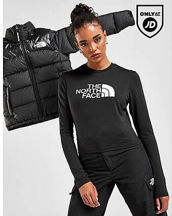 The North Face Dome Slim Long Sleeve T-Shirt Black- Dames