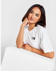 The North Face Eenvoudig Dome Boyfriend T-shirt White Dames