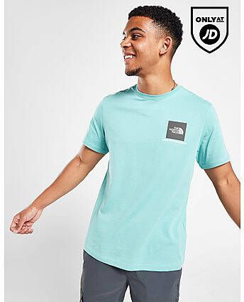 The North Face Fine Box Logo T-Shirt Blue- Heren