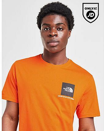 The North Face Fine Box T-Shirt Orange- Heren
