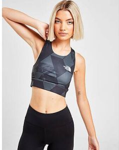The North Face Flex All Over Print Sports Bra Grey- Dames