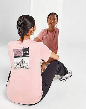 The North Face Graphic Performance T-Shirt Pink- Dames