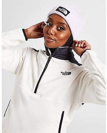 The North Face Logo Box Cuffed Beanie Purple- Dames