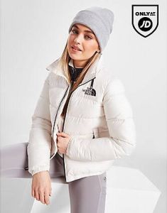 The North Face Logo Padded Jacket White Dames