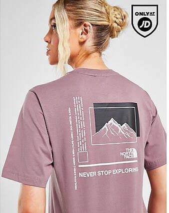 The North Face Mountain Box Graphic T-Shirt Grey- Dames