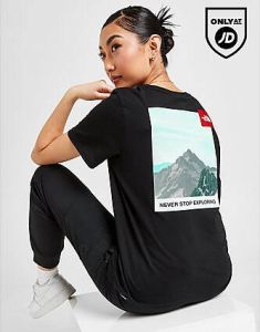 The North Face Mountain Graphic T-Shirt Black- Dames