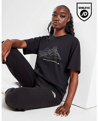 The North Face Mountain Waves T-Shirt Black- Dames