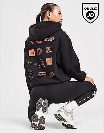 The North Face Multi Graphic Hoodie Black- Dames