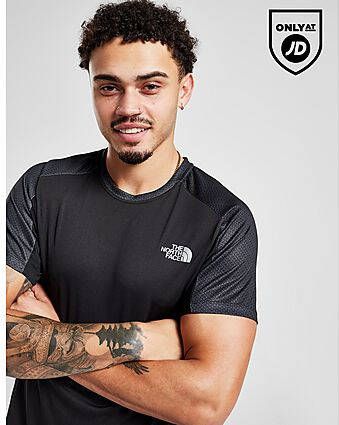 The North Face Performance All Over Print T-Shirt Black- Heren