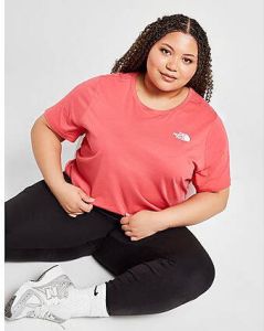 The North Face Plus Size Simple Dome T-Shirt Pink- Dames