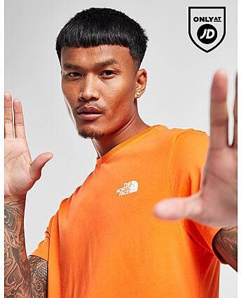 The North Face Simple Dome T-Shirt Heren Orange- Heren