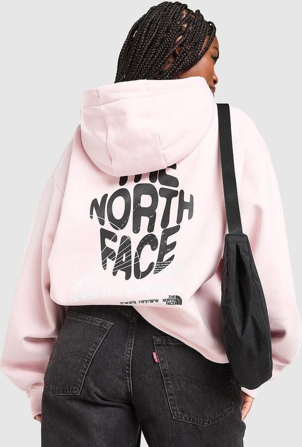 The North Face Balance Overhead Hoodie Roze- Dames Roze