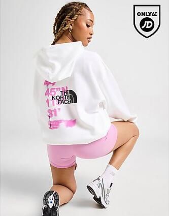 The North Face Blur Graphic Overhead Hoodie WHITE- Dames WHITE