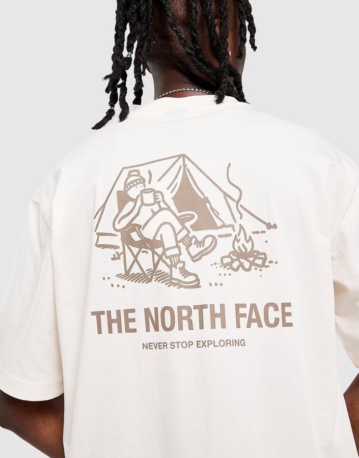 The North Face Campfire Oversized T-Shirt Bruin- Heren Bruin
