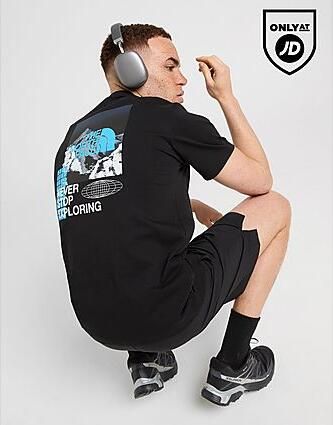The North Face Energy Mountain Graphic T-Shirt Black- Heren Black