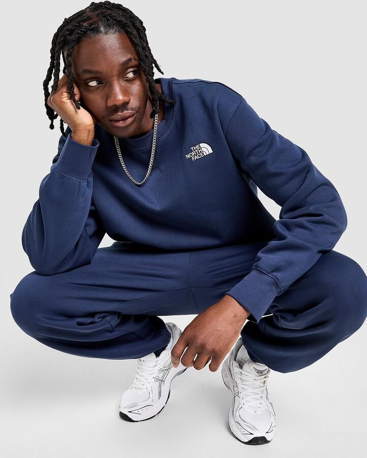 The North Face Essential Crew Sweatshirt Blauw- Heren Blauw