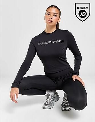The North Face Fade Performance Long Sleeve Top Black- Dames Black