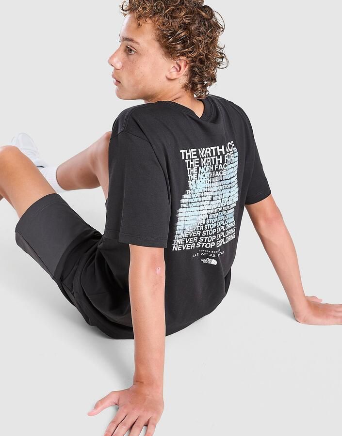 The North Face Fade T-Shirt Junior Zwart Kind Zwart