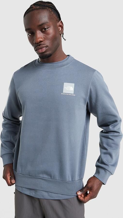 The North Face Fine Box Crew Sweatshirt Grijs- Heren Grijs