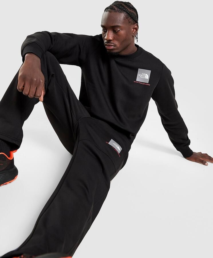 The North Face Fine Box Crew Sweatshirt Zwart- Heren Zwart