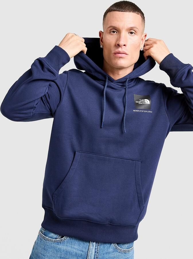 The North Face Fine Box Hoodie Heren Blauw- Heren Blauw