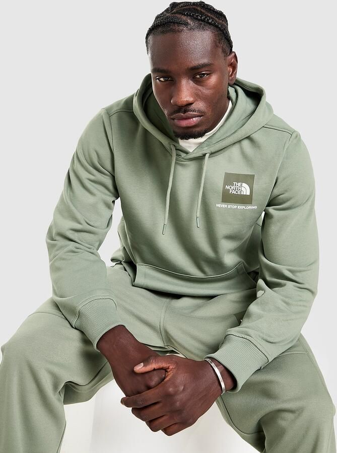 The North Face Fine Box Hoodie Heren Groen- Heren Groen